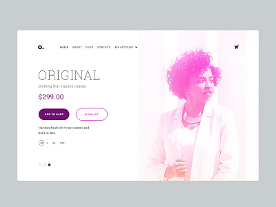 Fashion branding design fashion original typography ui web design website