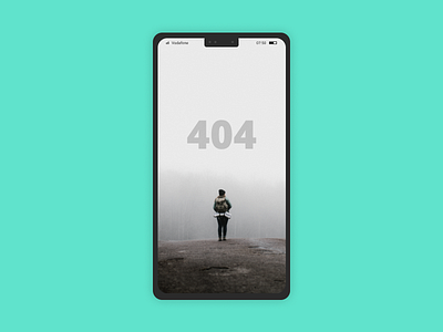 404 app404conceptblack and white