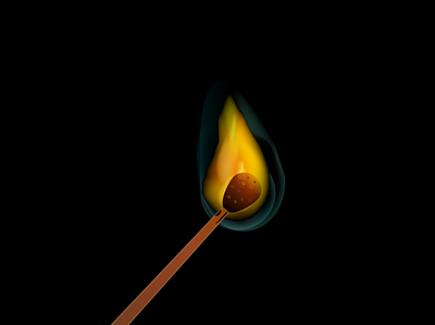 Match Design fire fire design firestick illustrator match match design match fire yellow