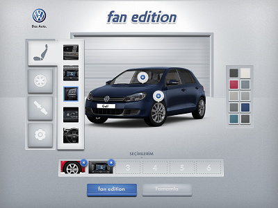 Volkswagen Fun Edition app blue configurator facebook istanbul türkiye volkswagen