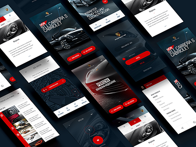 Porsche Mobil App app mobile porsche ui ux