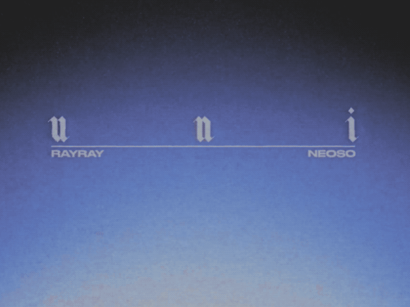 UNI Title Animation album cover cover art motion title vhs