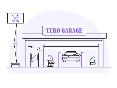 Turo Garage Illustration