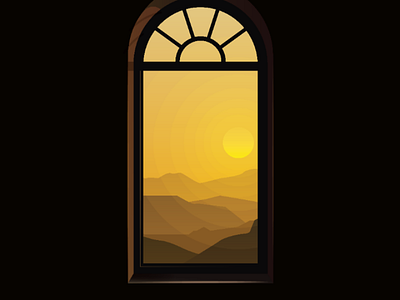 Desert view vector design