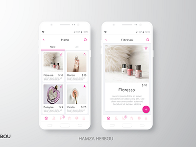 Shopping App UI app design flat material design mobile app shopping bag ui ux vector