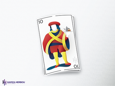 Card game vector character