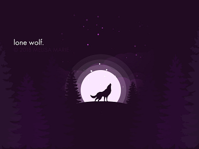 Lone Wolf Illustration illustration