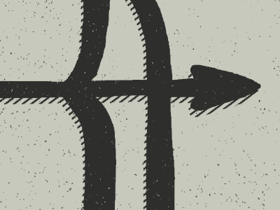 Monogram arrow illustration monogram texture type