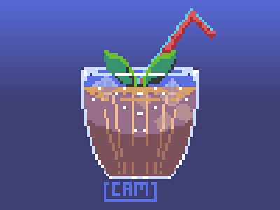 Iced Tea aseprite design digital art drink game art illustration photoshop pixel pixel art pixelart prop design selfpromo tea