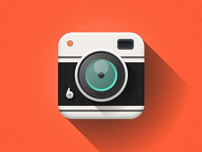 Camera icon app camera icon illustration ios iphone juancfresno lens