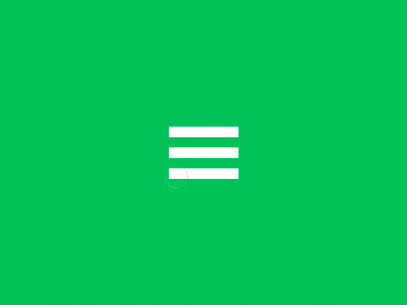 hamburger menu animation line icon vector simple principle menu hamburger gif flat clean green animation