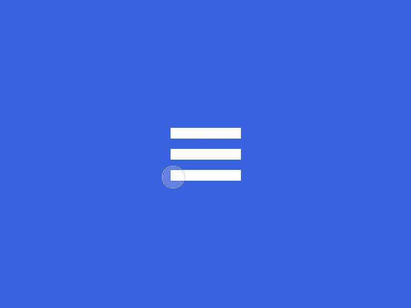 hamburger menu animation blue vector simple principle line icon gif flat clean animation menu hamburger