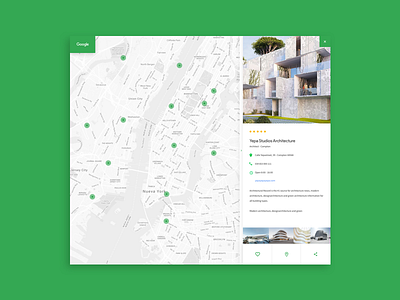 Google Maps concept design google interface maps minimal modern search simple ui ux
