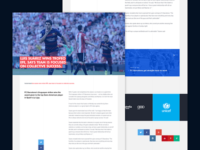 Notice fcbarcelona football interface layout modern notice page screen sports ui ux web design