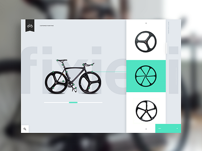 Daily UI Challenge #007 - Settings bike clean dailyui fixie green interface layout settings simple ui userinterface ux