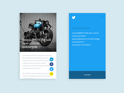 Daily UI Challenge #010 - Social Share