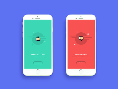 Daily UI Challenge #011— Flash Message (Error/Success) app congratulations dailyui error flash interaction interface message mobile notification success ui