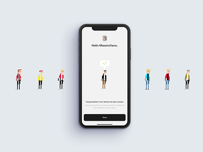 Welcome screen 8bit app clean illustration interface login minimal pixelart ui welcome