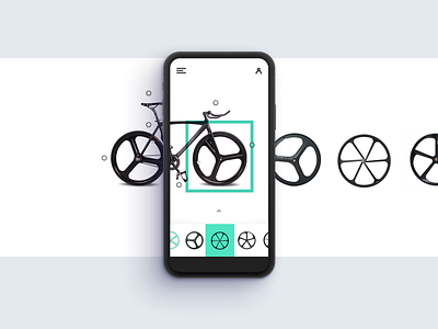 Settings Mobile app bike clean dropdown fixie interface menu settings ui wheels