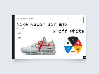 Daily UI Challenge #033 - Customize Product 033 clean customize daily ui minimal product shoes sneakers ui web design white