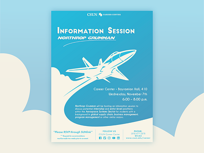Northrop Grumman Event Flyer adobe aerospace branding design education event flyer graphic design information