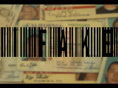 Fake ID Documentary Title Graphic
