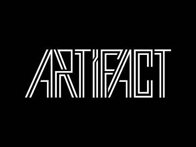 ARTIFACT design flat logo typography