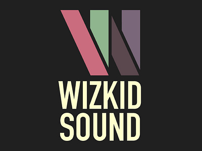 WizKid Sound branding design flat logo minimal type typography vector