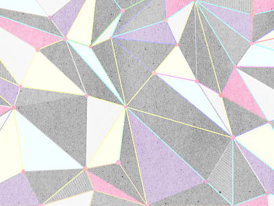 Pyramids-Dots-Lines design flat illustration