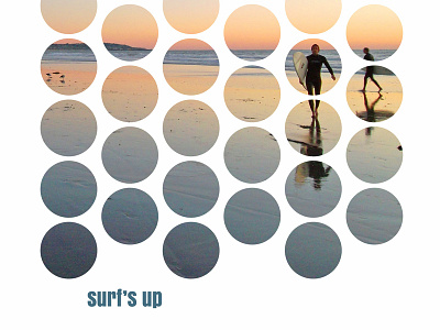 Surf is up Poster design illustration photomanipulation photoshop typography vector artwork