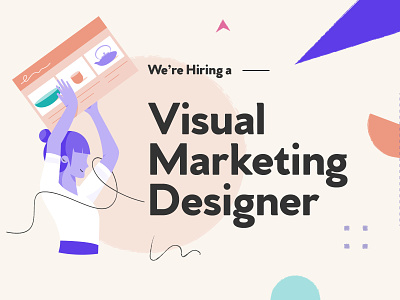 Hiring Visual Marketing Designer designer ecommerce ecommerce app hiring illustration shogun teapot visual
