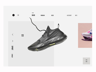 Sneaker shop designer graphicdesign lookbook nike shop shopping shopping app shopping cart sneaker store ui view web webshop website