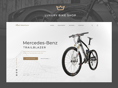 Luxury Bike Shop e-Commerce Concept