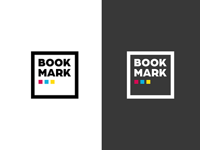 Bookmark book bookshop concept logo webshop