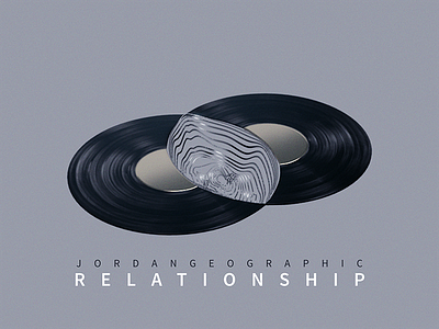 Relationship by @jordangeographic (Album Cover Design) 3d album cover design design