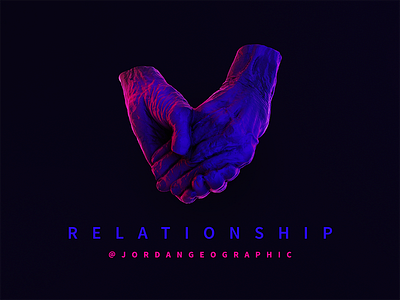 Relationship by @jordangeographic (Album Cover Design) 3d album cover design design