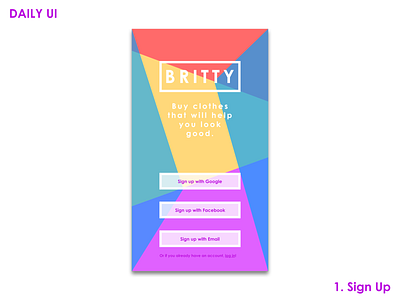Daily UI - 1. Sign Up