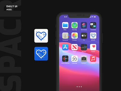 Daily UI Challenge #005: App Icon for SPACR adobe xd app icon app icon design app icon logo app icons branding chicago daily 100 challenge dailyui dailyui 005 ui ui design uidesign vector