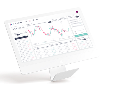 Axiom Web | Exchange blockchain clean crypto exchange crypto wallet cryptocurrency design ui ui ux design ux web