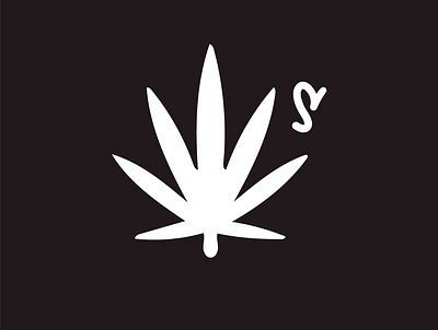 cannabis s design illustration logo typography