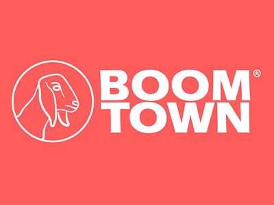 Goat boom branding design icon illustration logo typography