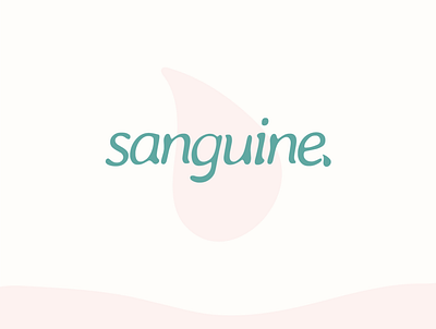 Sanguine drop branding design icon illustration logo typography