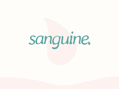 Sanguine drop branding design icon illustration logo typography