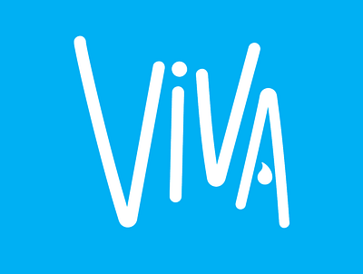 viva water branding design logo typography