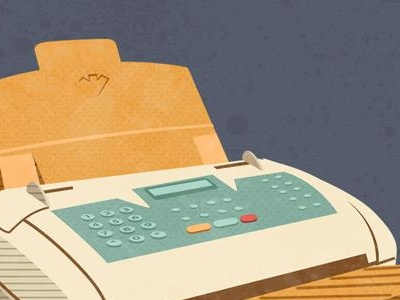 Remember Fax Machines? illustration infographic vintage