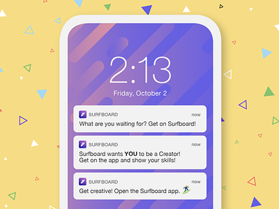 Surfboard App Notifications