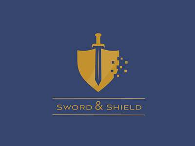 Twelve of Thirty Logos Challenge: Sword & Shield design logo logodesign swordandshieldlogo swordshieldlogo thirtylogos thirtylogoschallenge