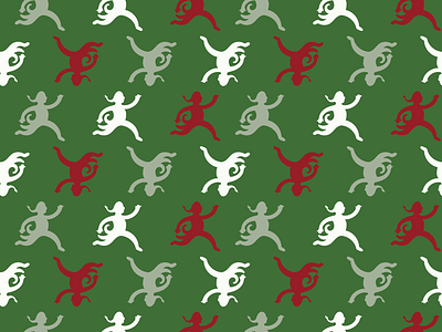 Ten Lords a Leaping graphic design pattern pattern design