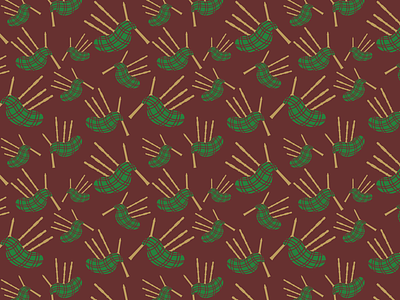 Eleven Pipers Piping pattern pattern design