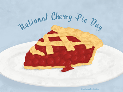 Cherry Pie Day adobe cherry pie childrens book childrens book illustration graphic design illustration illustrator national cherry pie day photoshop